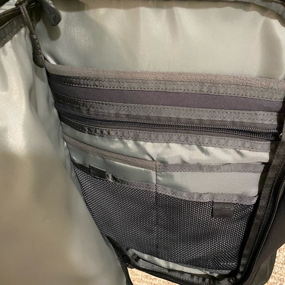 Large Matte Black North Face Backpack - image 7